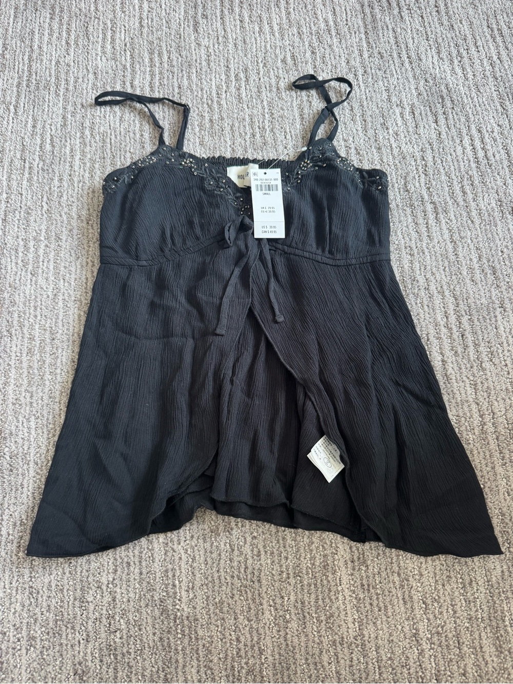 NWT Hollister Easy Shine Flyaway Babydoll Top